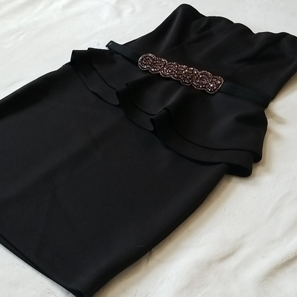 Charlotte Russe strapless dress with belt
